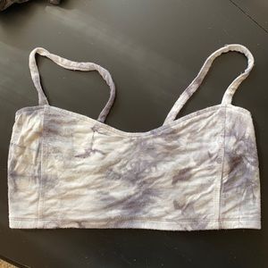 Grey tye-dye bralette